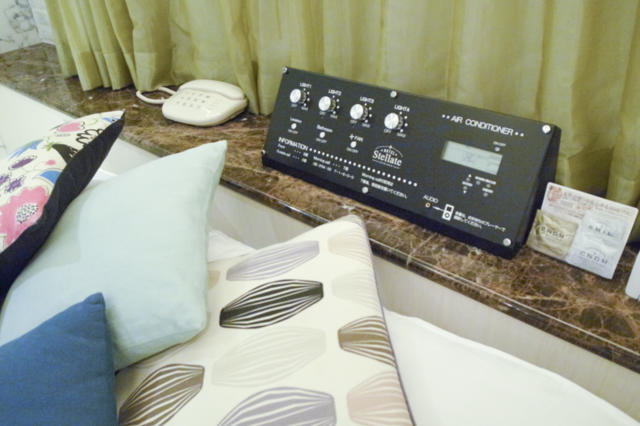 HOTEL STELLATE(ステラート)(新宿区/ラブホテル)の写真『204号室　枕元　アンプみたいなツマミ式の調光パネルは素敵』by INA69