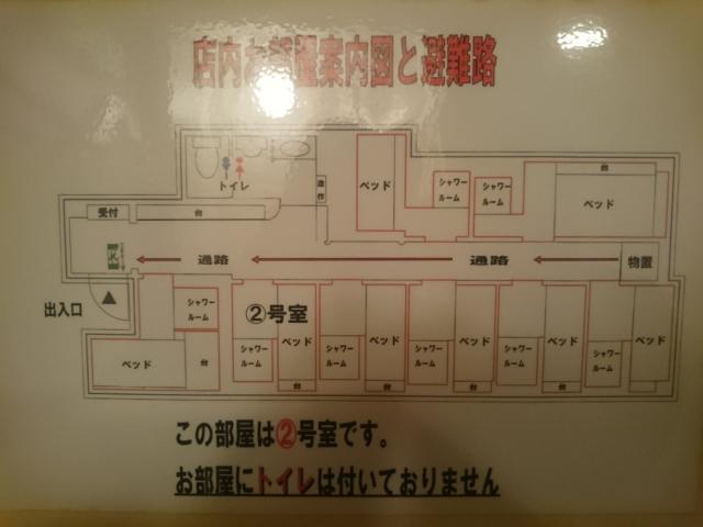 レンタルルーム どっと.com(墨田区/ラブホテル)の写真『見取り図(2号室)』by Yapoo