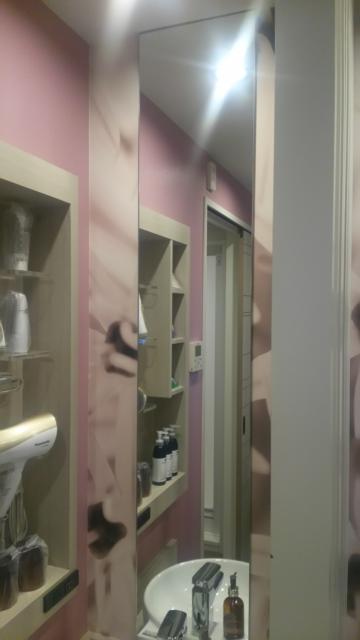 HOTEL TSUBAKI 錦糸町(墨田区/ラブホテル)の写真『210号室洗面台の鏡』by ミド丸
