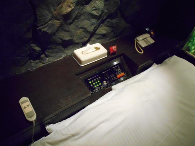 スターリゾートI(入間市/ラブホテル)の写真『107号室、枕元のコントロールパネルなど』by もんが～