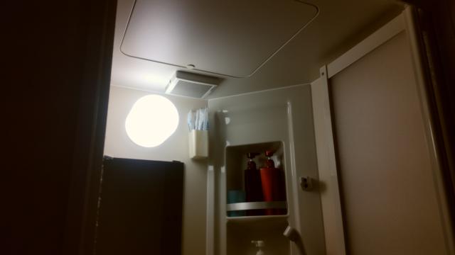 新橋レンタルルーム24コスモスⅢ(港区/ラブホテル)の写真『7号室　シャワー室　照明』by 上戸 信二