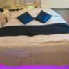 HOTEL SARA 錦糸町(墨田区/ラブホテル)の写真『204号室  ベッドをテレビボードより望む』by ルーリー９nine