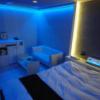 ラックス(台東区/ラブホテル)の写真『308号室、比較的ゆとりあり。LEDでラブホらしい照明にできるｗ』by よしっく