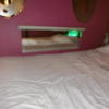 HOTEL STATION3(台東区/ラブホテル)の写真『502号室のベッド横の鏡』by たけのこ