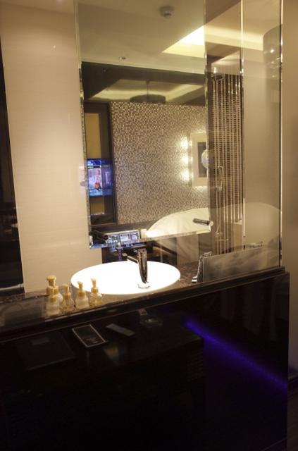 HOTEL SEKITEI(葛飾区/ラブホテル)の写真『403号室　メインルームから洗面台がW鏡仕様』by INA69