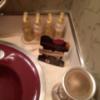 シャトン(新宿区/ラブホテル)の写真『106号室の洗面所の備品とドライヤー』by みこすりはん