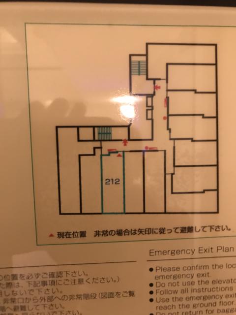 HOTEL TIFFARD（ティファード）(新宿区/ラブホテル)の写真『避難経路』by 少佐