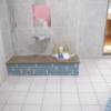 シャトーブリアン(さいたま市大宮区/ラブホテル)の写真『206号室　浴室内広めの洗い場』by マーケンワン