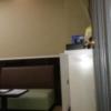 HOTEL STATION リオン(台東区/ラブホテル)の写真『403号室：玄関から正面を撮影(上から、エアコン、テレビ、冷蔵庫)』by オレの地雷を越えてゆけ！