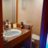 HOTEL STATION スクエア(台東区/ラブホテル)の写真『406号室の洗面所＆トイレ。』by オレの地雷を越えてゆけ！