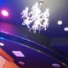HOTEL STATION スクエア(台東区/ラブホテル)の写真『406号室のベッドから天井と照明を撮影。』by オレの地雷を越えてゆけ！