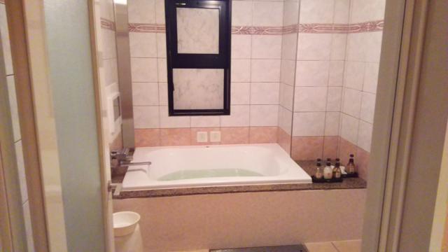 湘南ベイホテル(茅ヶ崎市/ラブホテル)の写真『311号室。内風呂です。かなり広い空間です。テレビもジャグジーも完備。ﾌﾞﾗｯｸﾗｲﾄもあります。』by キジ