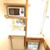 ホテル アクアマリン(松戸市/ラブホテル)の写真『302号室、電子レンジ、コンビニBOX、クローゼット』by 来栖