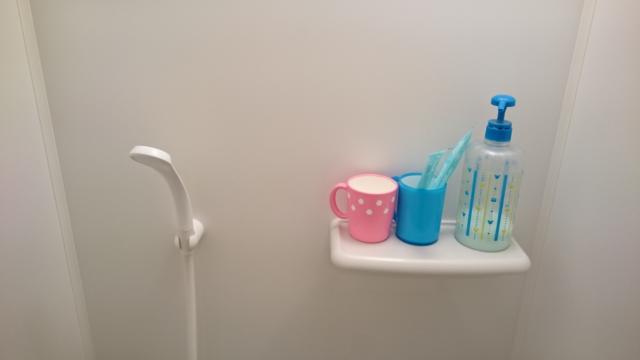 レンタルルーム オレンジロード(墨田区/ラブホテル)の写真『6号室  シャワー室備品』by ところてんえもん