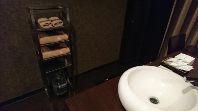 アラウダリゾート国立(国立市/ラブホテル)の写真『315号室、洗面台後ろのタオル』by おむすび
