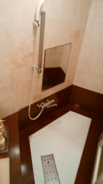 ホテルエーゲ海(荒川区/ラブホテル)の写真『503号室：浴室の洗い場(奥行きはあるが、横幅が狭い。でも綺麗)』by オレの地雷を越えてゆけ！