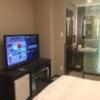 ホテル ZERO Ⅱ’(渋谷区/ラブホテル)の写真『213号室、室内、TV、冷蔵庫等』by ACB48