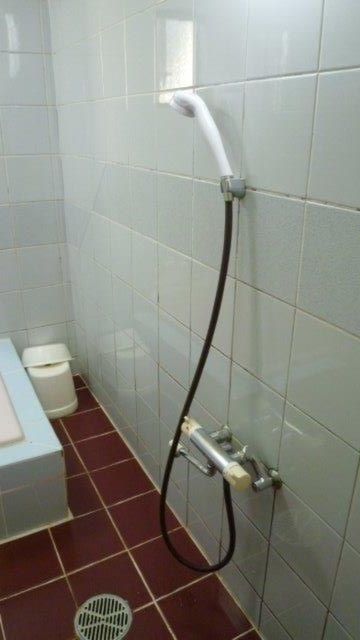 ドルフィン(新宿区/ラブホテル)の写真『203号室（浴室シャワー部分。普通にお湯は出ます。当たり前ですが笑）』by 格付屋