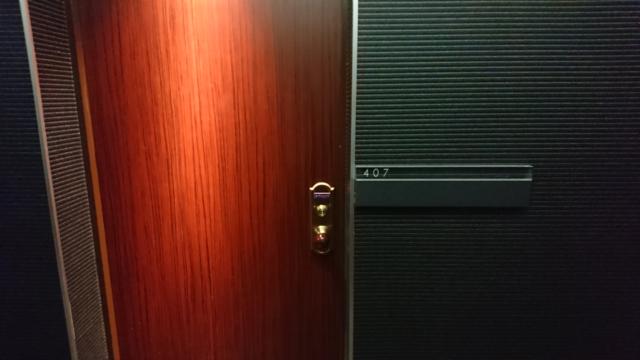 アラウダリゾート国立(国立市/ラブホテル)の写真『407号室、入口扉』by おむすび