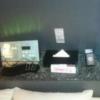 CHARME鶯谷１（シャルム）(台東区/ラブホテル)の写真『305号室　ベッド上部（タブレット端末、部屋照明コントロールパネル、お洒落な電話機、ティシュボックス、G２、ローション）』by YOSA69