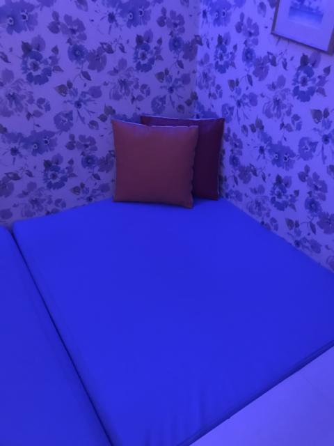 レンタルルーム プレジャー(港区/ラブホテル)の写真『（24号室）ベッドはマットだけです。奥にクッション×２がありました。』by こーめー