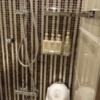 ホテルヴィクトリアコート関内(横浜市中区/ラブホテル)の写真『305号室 洗面台の正面にバスルーム。シャワーと洗い場』by なめろう