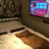 The calm hotel tokyo GOTANDA(品川区/ラブホテル)の写真『502号室、室内、ベッド、TV』by ACB48