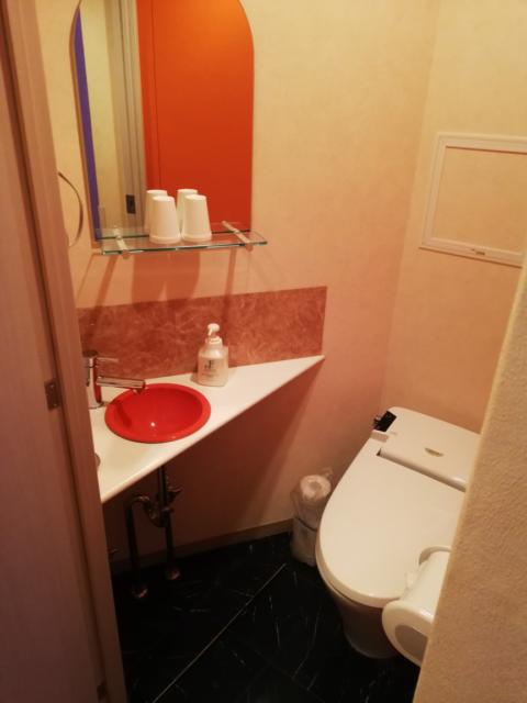 新日本プラザホテル(船橋市/ラブホテル)の写真『72号室　トイレ&amp;洗面台』by ところてんえもん