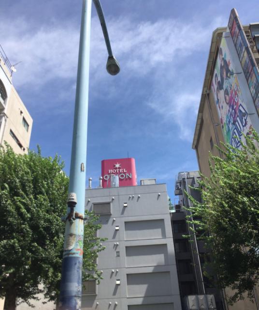 オリオン(新宿区/ラブホテル)の写真『昼の建物目印(上部)』by 逆水流