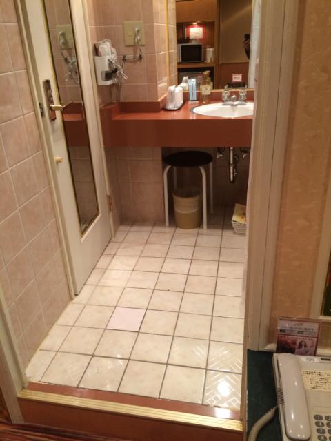 ホテルSAVOY(台東区/ラブホテル)の写真『406号室 脱衣所、洗面台』by mee