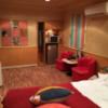 ホテルSAVOY(台東区/ラブホテル)の写真『204号室ベッド側から』by まきすけ