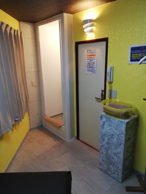 閉店？したホテル(ID:106428)(豊島区/ラブホテル)の写真『205号室　入口とシャワー室』by ところてんえもん