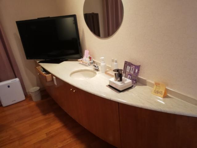 HOTEL LIDO（リド）(江戸川区/ラブホテル)の写真『505号 洗面所兼テレビ棚』by ところてんえもん