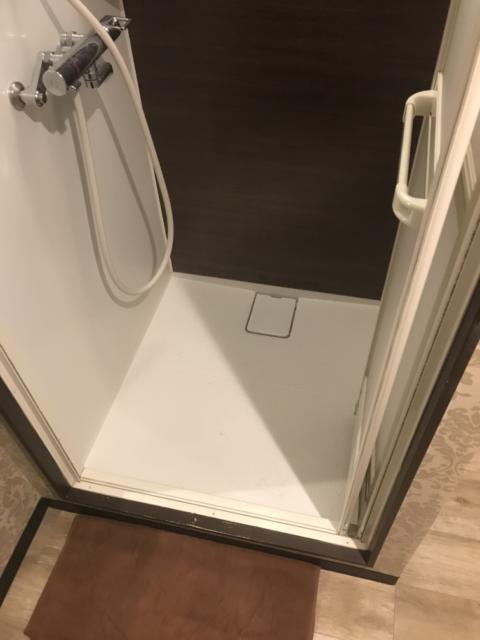 Rental room池袋MR(豊島区/ラブホテル)の写真『(8号室)シャワー2。ほぼ正方形サイズで2人だとかなり狭目かと。』by こーめー