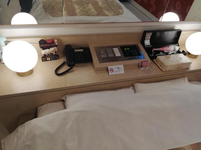 ホテル ハニー(江戸川区/ラブホテル)の写真『403号室 ベッドパネル』by ところてんえもん