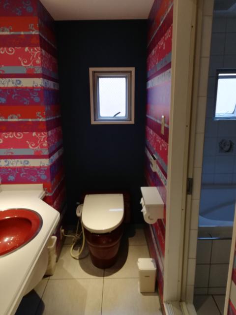 グリーンヒル(渋谷区/ラブホテル)の写真『601号室　トイレ&amp;洗面所(風呂前室)』by ところてんえもん