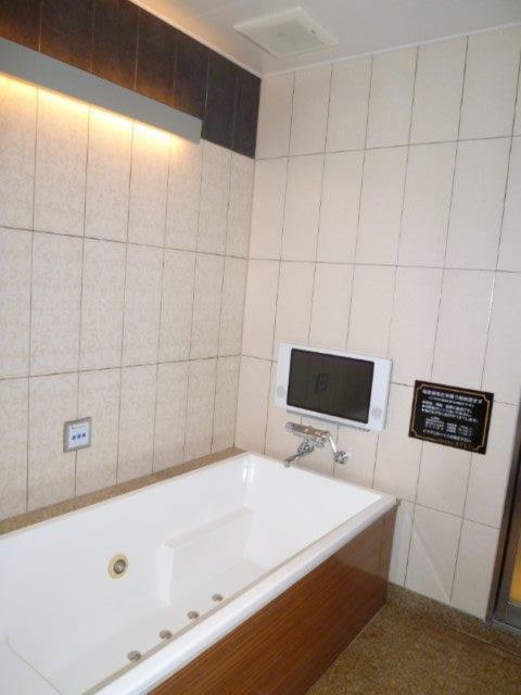 HOTEL AILU(アイル)(豊島区/ラブホテル)の写真『201号室（浴室奥から。TV作動確認済）』by 格付屋