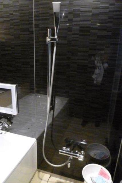 AREAS(エリアス)渋谷(渋谷区/ラブホテル)の写真『201号室（シャワー部分。スライド固定式ですがヘッドはこちら向き）』by 格付屋