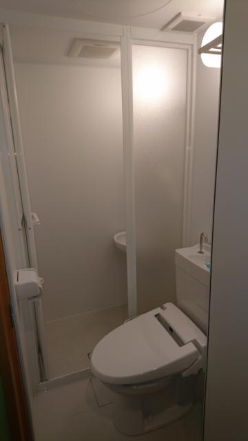 マンゴスチンホテル(町田市/ラブホテル)の写真『No.502 トイレ (奥のドアを開けるとシャワー室)』by まづないこと