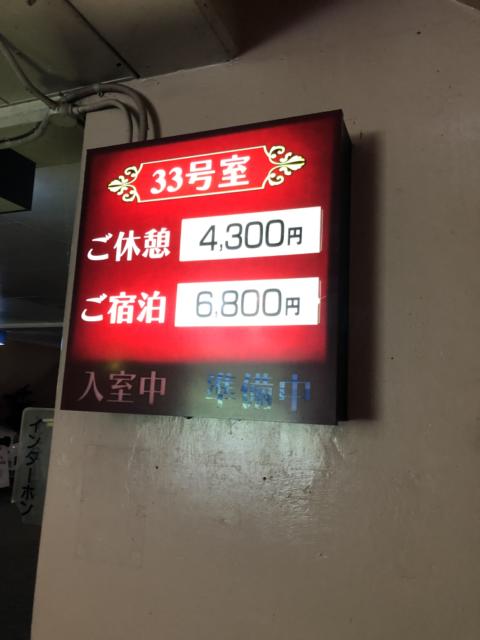 ホテル女神(浜松市/ラブホテル)の写真『33号室入口』by 一刀流