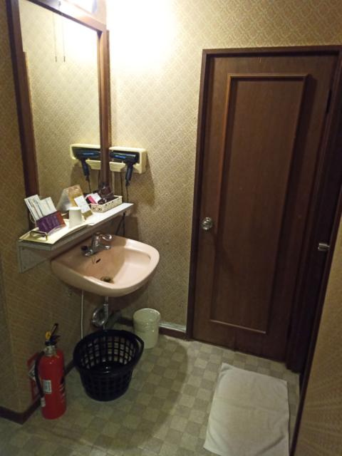 ホテルさくら 富里(富里市/ラブホテル)の写真『112号室　入口すぐの洗面台』by かーたー