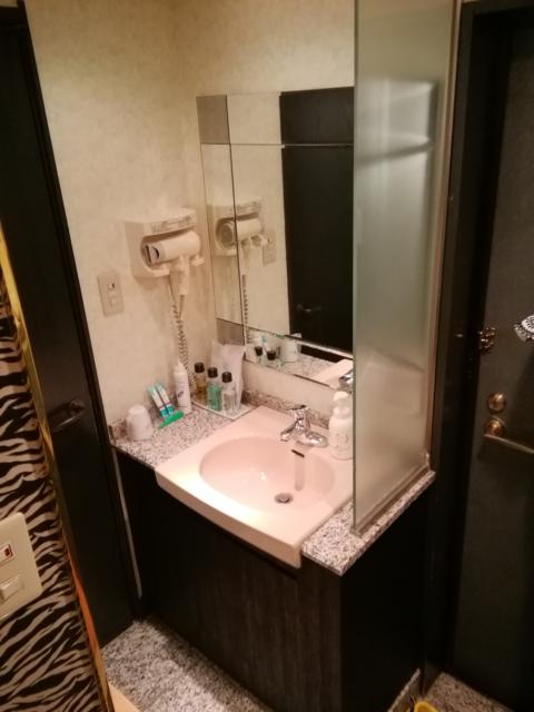 ホテル デュオ(大田区/ラブホテル)の写真『203号室利用。洗面所は狭目です。』by キジ