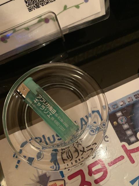 ホテル アフリカ梅田店(大阪市/ラブホテル)の写真『308号室　ライターと灰皿』by カトちゃんケンちゃん