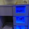 HOTEL G-Style(豊島区/ラブホテル)の写真『302号室 洗面台下の引出しが青く光っていてオシャレ』by なめろう