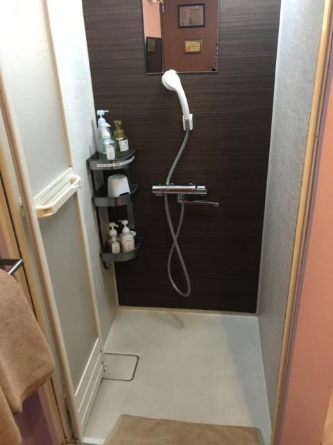 レンタルルーム bloom(ブルーム)(新宿区/ラブホテル)の写真『(305号室)シャワー室。2人で入るとちと狭いですね汗』by こーめー
