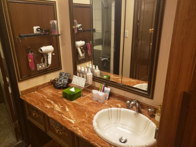 ホテル クリスタルゲート名古屋(名古屋市中区/ラブホテル)の写真『501号室洗面台』by 洋平君