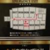 池袋グランドホテル(豊島区/ラブホテル)の写真『904号室　避難経路図』by ところてんえもん