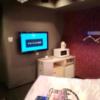 ドルチェ(横浜市中区/ラブホテル)の写真『302号室利用(20.2)。部屋の様子。TV、電子レンジ、冷蔵庫があります。』by キジ