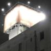 アルファ北松戸(松戸市/ラブホテル)の写真『夜の外観（最近看板がリニューアルされました。以前のネオンから、照明を当てるタイプに変更。）』by mailbox