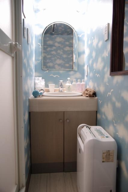 プラザホテル(足立区/ラブホテル)の写真『31号室　洗面台と空気清浄機』by マーケンワン